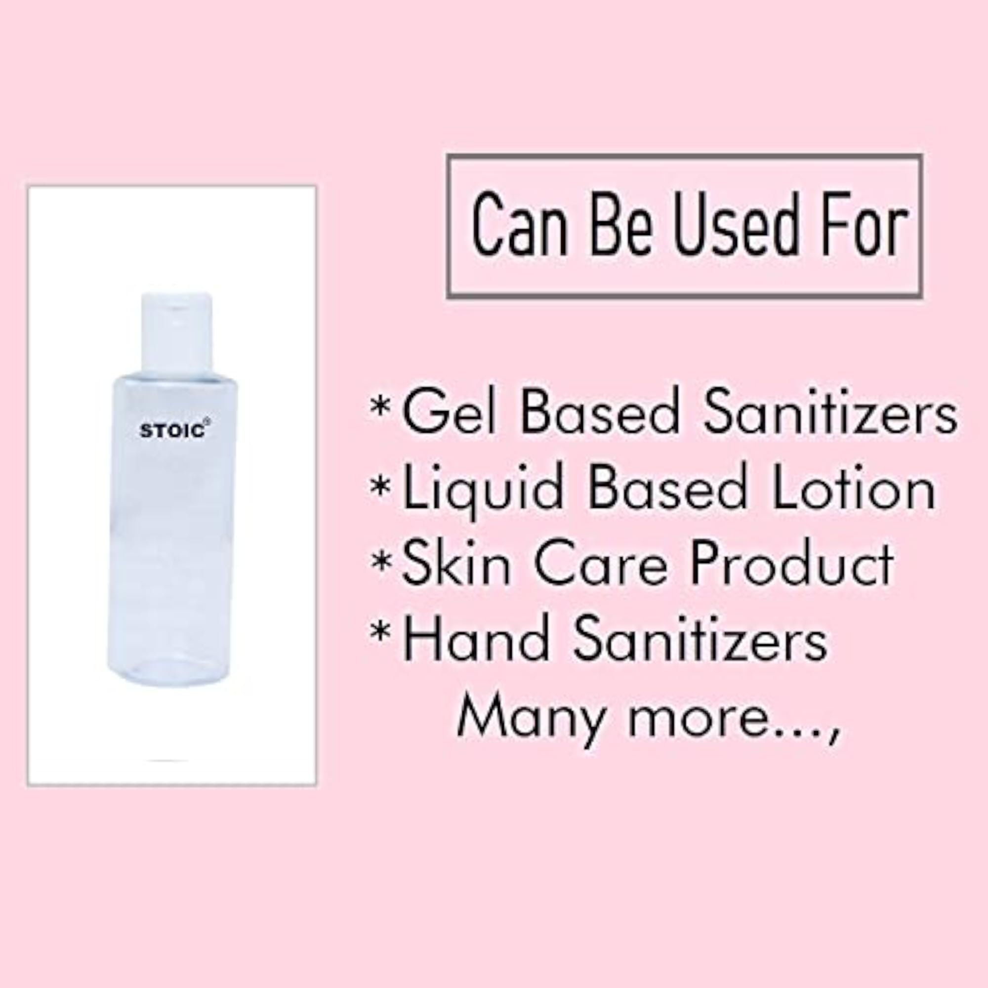 300ml Refillable Clear Plastic Bottles with Flip Cap