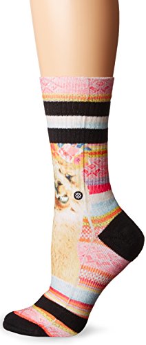 Stance Women's Tina Graphic Print Stripe Arch Support Classic Crew Sock