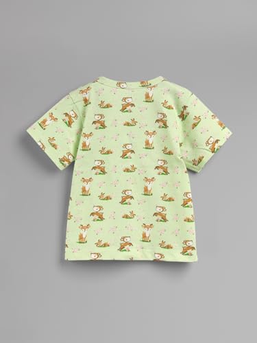 Image of HELLCAT 100% Cotton Front Open Jhabla Vest & T Shirt for Babies - Pack of 5 (Unisex,Short Sleeve)