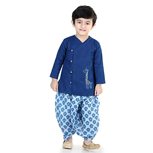 Image of BownBee Kids Ethnic Wear Dhoti Kurta Set | Traditional Festive Clothing for Children | Indian Wedding & Celebration Wear | Comfortable Fit