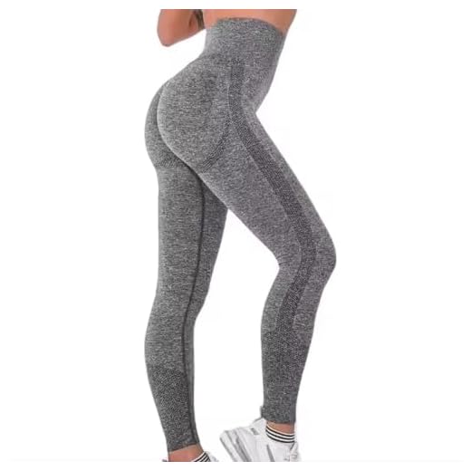Calça Legging Academia Cintura Alta Fitness Empina Levanta Bumbum (BR, Alfa, P, Regular, Regular, Cinza)