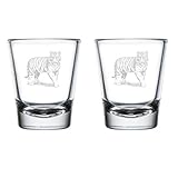 MIP Set of 2 Shot Glasses 1.75oz Shot Glass Gift Tiger