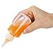 Yesland 40 Pack Small Squeeze Bottles with Measurement, 2 oz Plastic Writer Bottles with Leak-Proof Top for Liquids Mini Empty Glue Bottle for Paint, Crafts, Art, Glue, Lotion - Clear