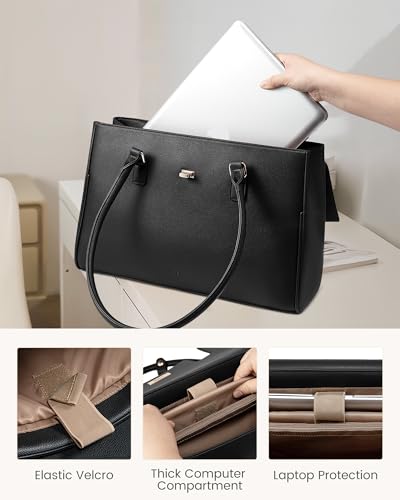 Image of LOVEVOOK Laptop Tote Bag for Women,Computer Briefcase for Work Office