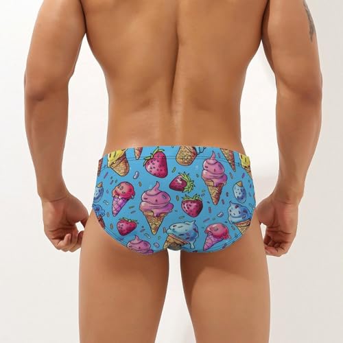 Sweet Ice-Creams Novelty Men's Swimming Brief Swimwear Pants Trunks Beach Shorts Underwear2