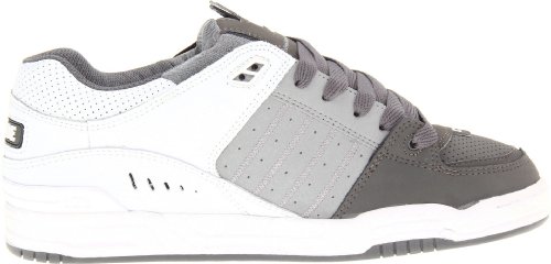 Image of Globe Mens Fusion Skate Shoes, Charcoal /Griffin /White, 6.5 M US