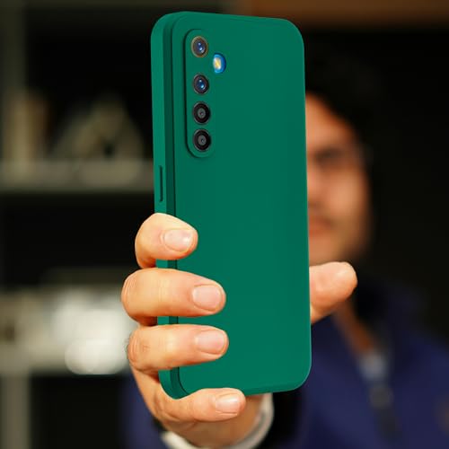 Image of A rtistque Back Cover Case for Realme XT 4G / Realme X2 4G | Premium Green Matte Cover | Camera Protection | Shockproof TPU | Slim Stylish Design | Realme XT Back Cover - Green