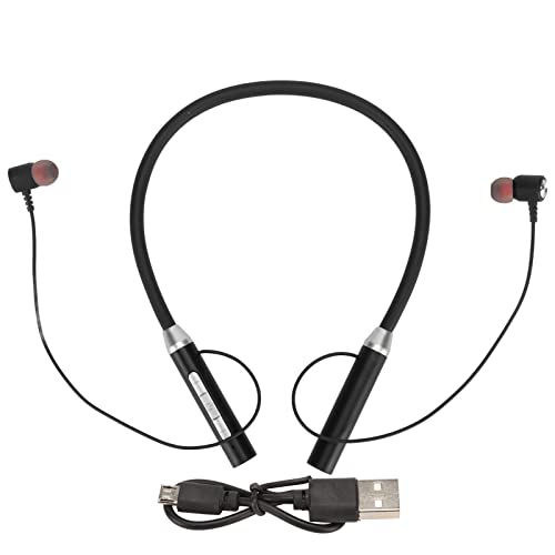 Casque Tour de Cou, V5.2 IPX5 Casque Stéréo sans Fil Étanche Sport Tour de Cou Écouteurs Écouteurs Magnétiques avec 8H de Lecture (Le Noir)