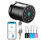 YRHAND Smart Lock Fingerprint Door Lock 5-1 Keyless Entry Door Lock Fingerprint/IC Card/Key/Code/TTLock Door Lock Digital Door Lock Biometric Door Lock Bluetooth Door Locks Smart Locks for Front Door