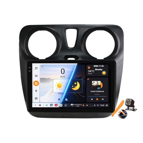 YLOXFW Android 15.0WI2 DinԍڃXeIKp Lodgy Dacia Dokker 2012-2021 GPS Navigation 9C`^b`XN[Cz}`fBArfIv[[FM BTM@  Carpl
