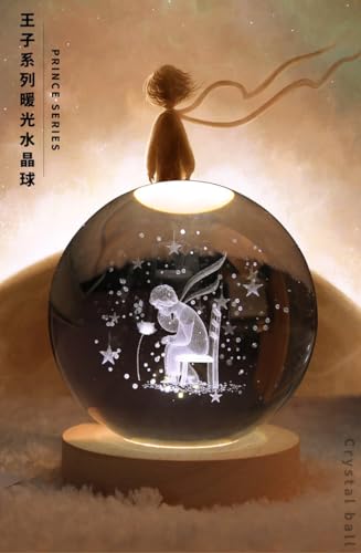 Boule de cristal Petit Prince : rompre la peur du noir avec une veilleuse colorée et chaude