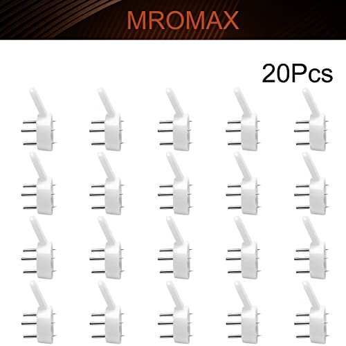 Image of Nails For Hanging Pictures,Picture Hooks Hardwall Hangers for Hardware Concrete Wall Hooks Invisible Nail Hangers Non-Trace Wall Picture Hanger No Damage Stucco 0.98 inch x 0.59 inch (L*W)(20pcs,0.98 inch x 0.59 inch
