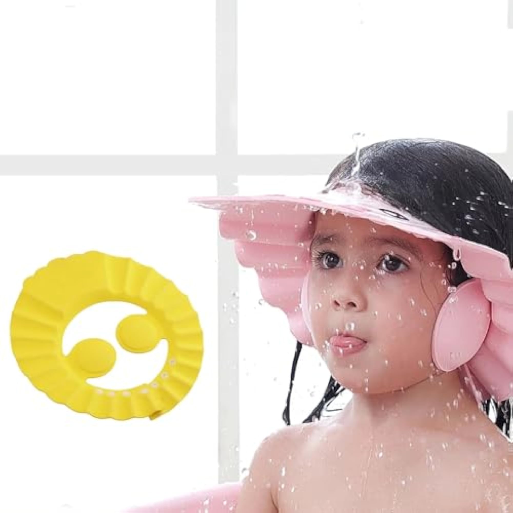 Soft Baby Shower Caps for Splash Fun, Safe Shampoo