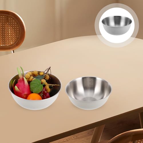 Set de 2 tazones anidados de acero inoxidable 19cm y 22cm miniatura 7