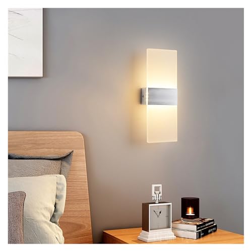 Aplique de pared LED nórdico QIU-8 luz cálida para dormitorio y salón 5