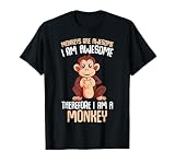 Monkeys Are Awesome Boys Kids Girls Monkey T-Shirt