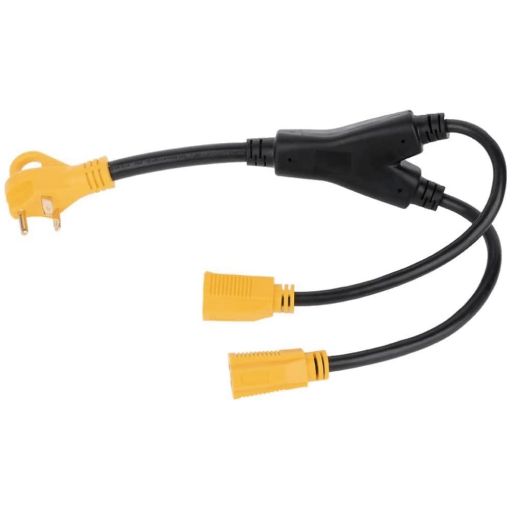 Adaptateur d'alimentation pour camping-car en Y Split 30 mâle vers (2) 15 connecteurs femelles