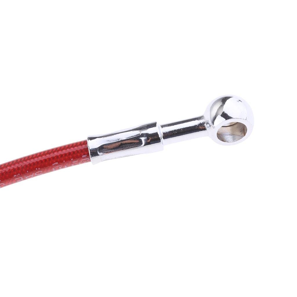 CALANDIS® 45cm Red Universal Motorcycle Brake Braided Hose Line Pipe | Brake Lines & Hoses | Brakes & Suspension | Motorcycle Parts | Parts & Accessories - Image 6 thumbnail