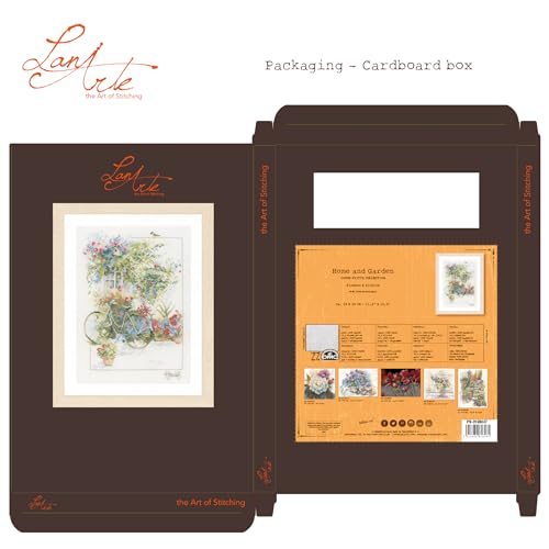 Image of Lanarte - Flowers & Bicycle - Marjolein Bastin Cross-Stitch Kit