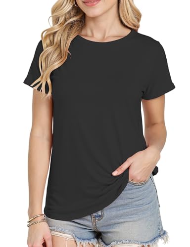 Short Sleeve Shirts for Women Crew Neck Basic Tee - Fashion Summer Spring Tops - Oversized T Shirts for Women3