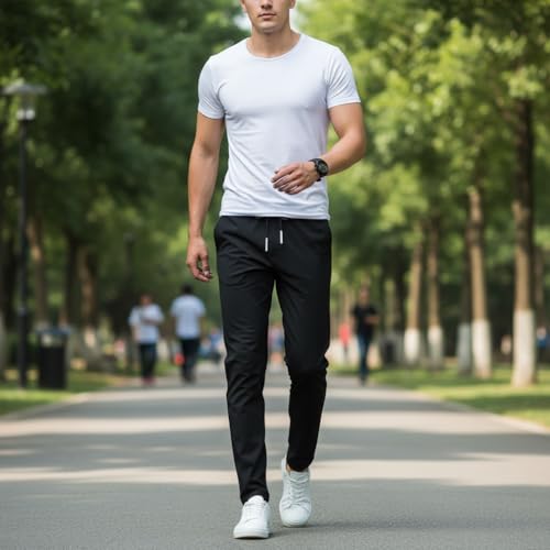 Image of Track Pants for Mens || Joggers for Mens || Men's Sports Regular Fit Polyester Track Pant with Two Side Zipper Pockets (TP20 Pack of 2)