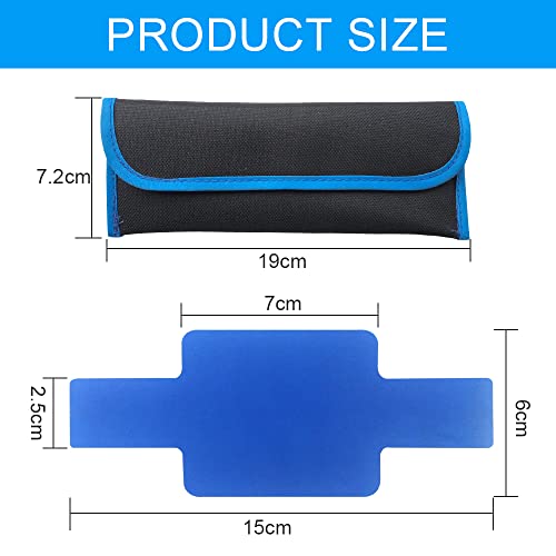 Farbfilter Set, STCRERAG 20 Pcs Kamera Farbfilter 2 Stück Gummiband und Tasche Kunststoff Farbfolie 20 Farben Farbfolien Gel Transparente Farbige Folie 15 * 6cm Scheinwerfer Folie für Led Lampe