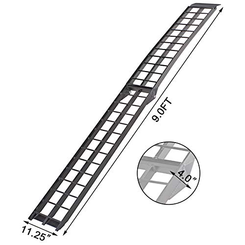 image for BestEquip Aluminum Ramps 9FT x 11.25 Inch ATV Ramps 1200LBS Capacity T