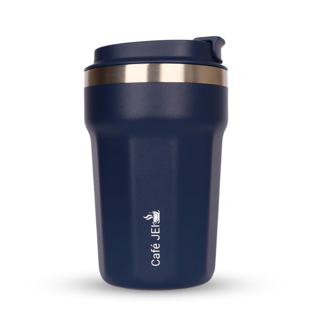 Cafe JEI Keep Your Brew Perfectly Insulated On-The-Go 380ml Insulated Coffee Travel Mug: Leakproof Lid, Stainless Steel Thermos for Hot & Cold Drinks - Ideal Reusable Cup for Men and Women (B0CLJJ7XQS) Amazon Price History, Amazon Price Tracker