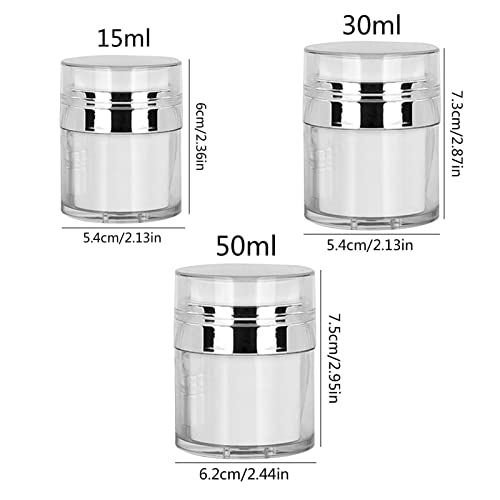 Wukesify Idratante per Viso Push Down Pump,Bianco