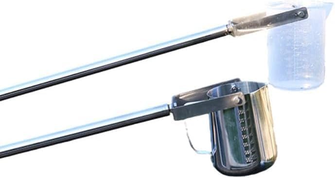 Tige d'échantillonnage télescopique acier inoxydable 500 ML avec louche et bécher pendule