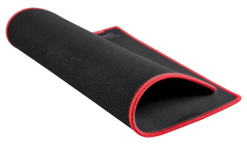 B-081 Medium Sized Gaming Surface & Esports Mouse Pad - Waterproof Smooth Surface, Anti-Slip Rubber Base - (Black) - Textured for Absolute Precision. Stitched Edges — view 4