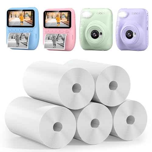 Papel de impresión instantánea para capturar momentos felices con 5 rollos de repuesto infantil