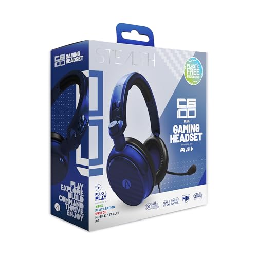 Casque PC bleu léger STEALTH C6-100 pour éviter la fatigue pendant le jeu