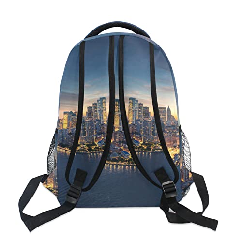 ALAZA New York City Skyline Junior High School Bookbag Daypack Laptop Outdoor Backpack4