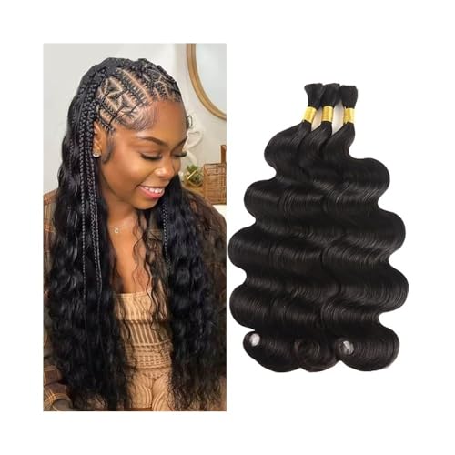 Mèches de cheveux humains ondulés en vrac pour tressage bohème 20 pouces
