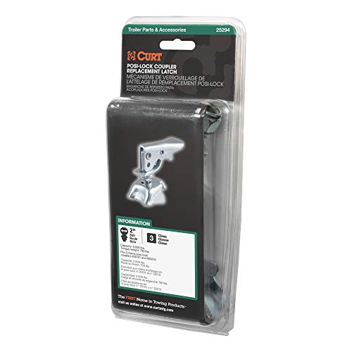Curt 25294 Posi-Lock Coupler Replacement Latch For Curt #25101 Or #25210, Clear Zinc #TOP7