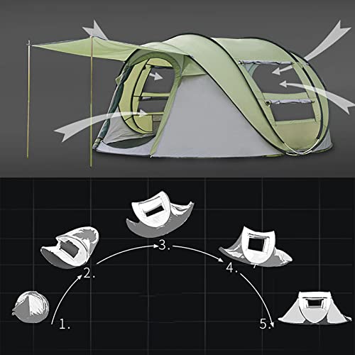 Carpa plegable instantánea para camping 5 personas miniatura 6