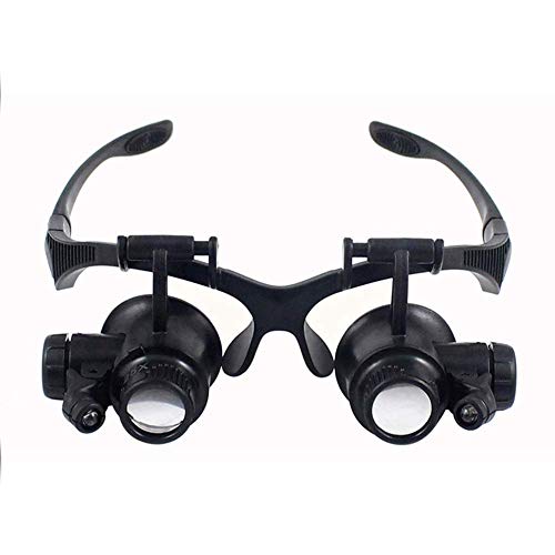 Loupe de casque pour lecture de précision et visière bandeau LED artisanat