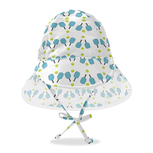 Image of WIFIU Baby Sun Hat for Girls Boys Toddler Beach Bucket Hats for Camping Travel Outdoor 2-4T