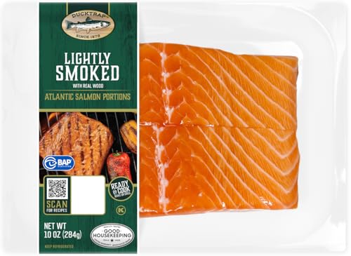 Ducktrap River Smoked Salmon, Atlantic, Lightly Smoked, 10 Ounce, 2 Portions