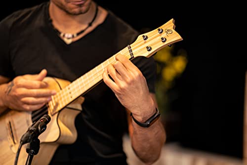 Ukulélé Ténor électro-acoustique Ortega Guitars – Série Bamboo – avec housse Deluxe – bambou (RUNAB-TE) - Les Beatles, Paul McCartney, John Lennon, RIngo Starr, George Harrison Ukulélé Ténor électro-acoustique Ortega Guitars - Série Bamboo - avec housse Deluxe - bambou (RUNAB-TE) – Image 4