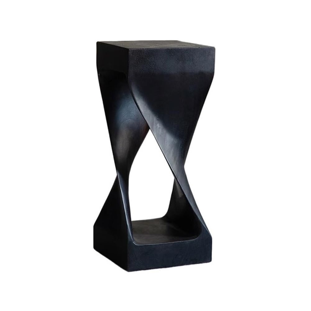 ZENY896V Home Creative Modern Art Style Whole Wood Planter Side Table Black Stakes Bonsai Rack Decor(Large)