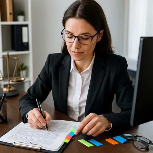 COI Note Pad/Memo Book with Sticky Notes & Clip Holder with Pen for Gifting - Image 3