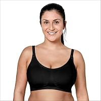 Medela 3 in 1 Nursing & Pumping Bra, Lightweight & Comfortable When Feeding, Electric Pumping or in-Bra Pumping, Black, (XXL) 42-48E/F
