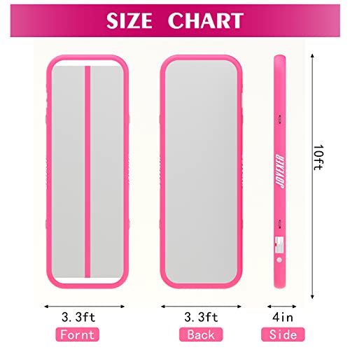 Joyexer Inflatable Air Gymnastics Mat -10Ft X3.3Ft X4In Air Track Tumbling Training Mat With Carry Bag Electric Pump For Home, Outdoor, Gym, Cheerleading, Yoga, Water Exercise #TOP1