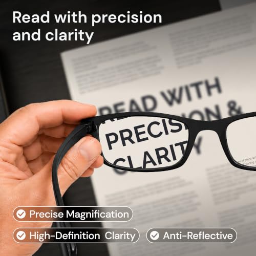 Image of Gaoye Reading Glasses Men - Blue Light Blocking Lenses, TR90 Frames, UV400 - Eyeglasses with Clear Vision