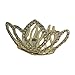 Fityle Small Crown Mini Tiara with Comb Hair Clip Rhinestone Wedding Pageant Banquet Prom Party Costume Prop - Rose Gold, 4.7 x 4.3 x 3 cm