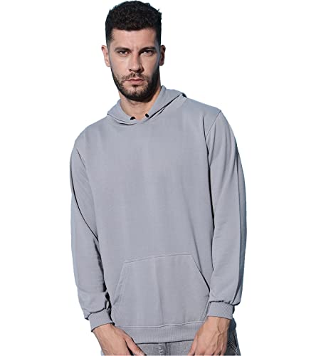 Image of Men's Cotton Blend Hooded Sweatshirt