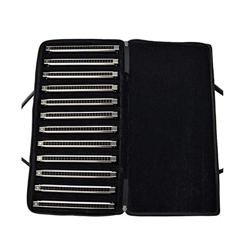 KMDSM Harmonica, 24 trous Chord Set 12 tons for une performance professionnelle, Crisp et sensible (argent, 17,8 * 2,9… - Les Beatles, Paul McCartney, John Lennon, RIngo Starr, George Harrison KMDSM Harmonica, 24 trous Chord Set 12 tons for une performance professionnelle, Crisp et sensible (argent, 17,8 * 2,9…