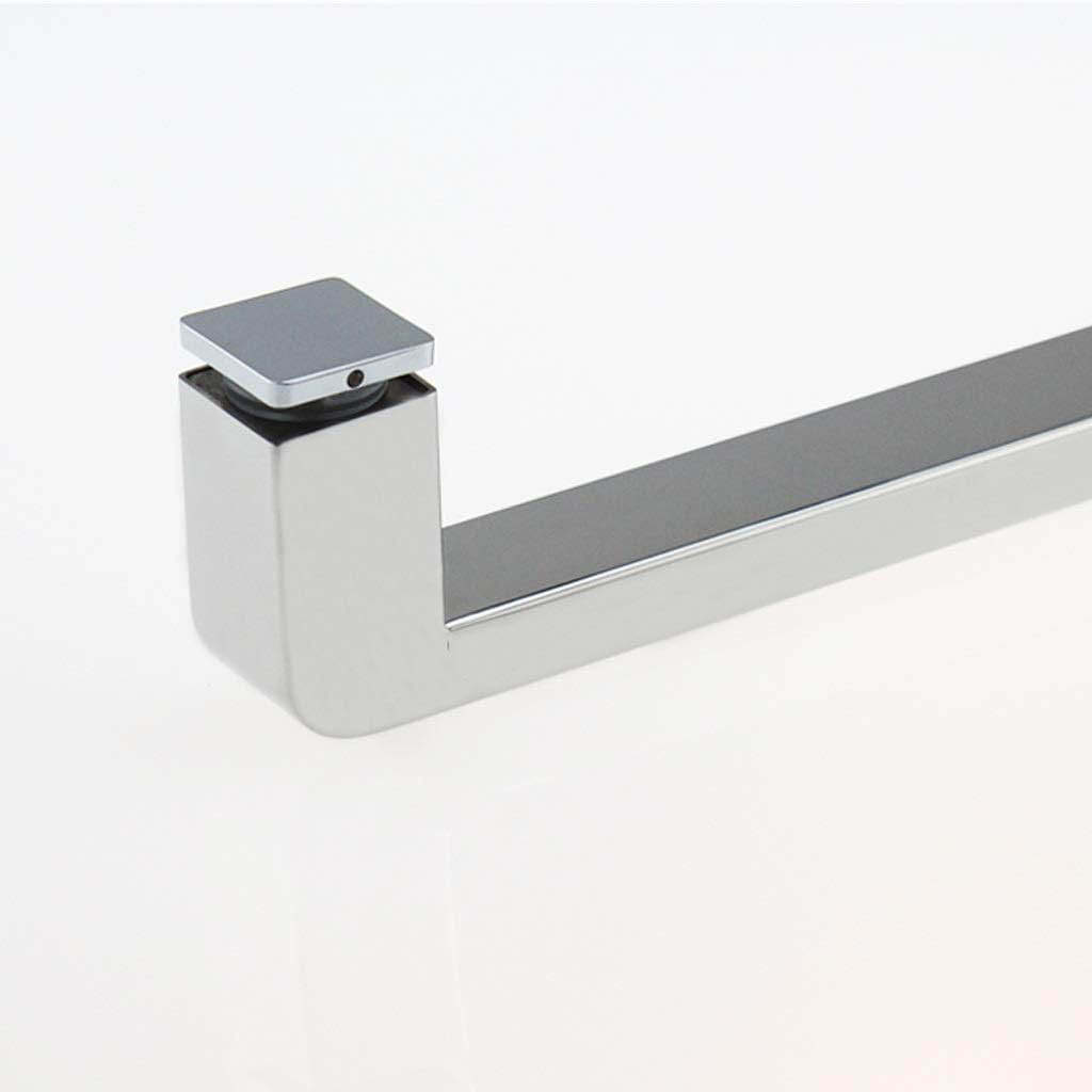 Shower door handles,Modern Rectangle Shower Door Handle Pull T Bar Door Lever Hardware Replacement Set | Bathroom Door Knobs for Interior Glass Doors | Polished Chrome Towel Bar (Color ( Color : Chrom